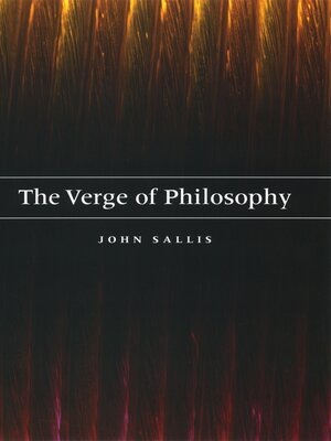 cover image of The Verge of Philosophy